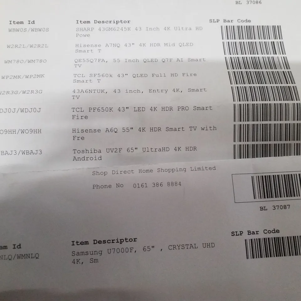 PALLET CONTAINING APPROXIMATELY 9 ASSORTED DAMAGED TVS