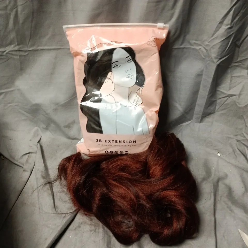 APPROXIMATELY 10 ASSORTED ITEMS OF HAIR EXTENSION PRODUCTS, INCLUDING JB EXTENSIONS