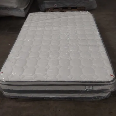 QUALITY BAGGED MURCIA WAYFAIR SLEEP PILLOW TOP POCKET SPRUNG MATTRESS - 135CM DOUBLE
