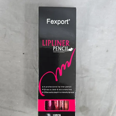 BOX OF APPROXIMATELY 12 FEXPORT LIPLINER SETS