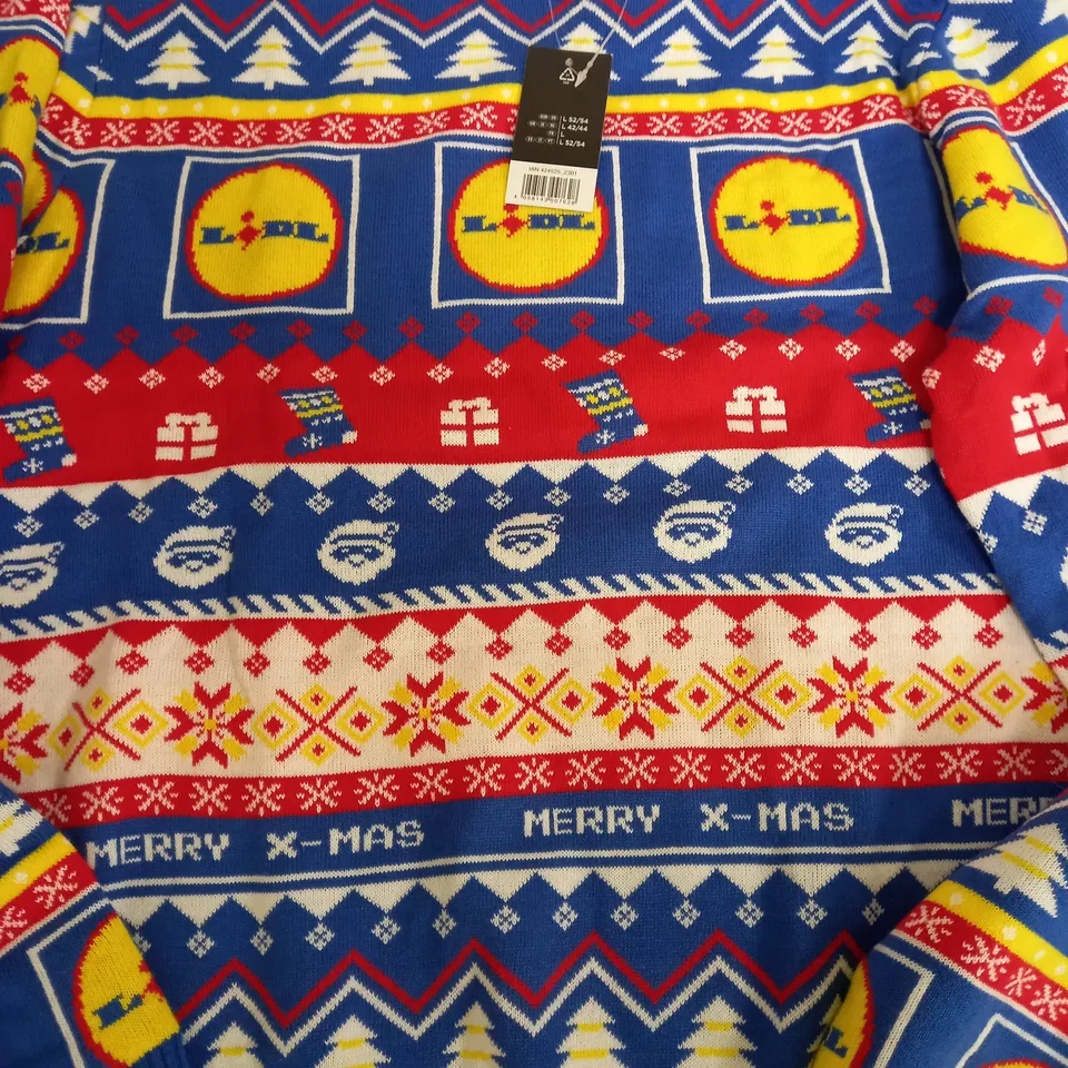LIVERGY LIDL FESTIVE JUMPER - LARGE