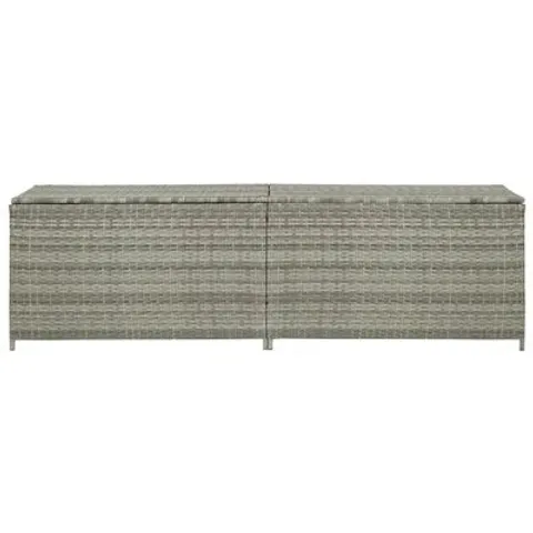 BOXED GARDEN STORAGE BOX POLY RATTAN 200X50X60CM (1 BOX)