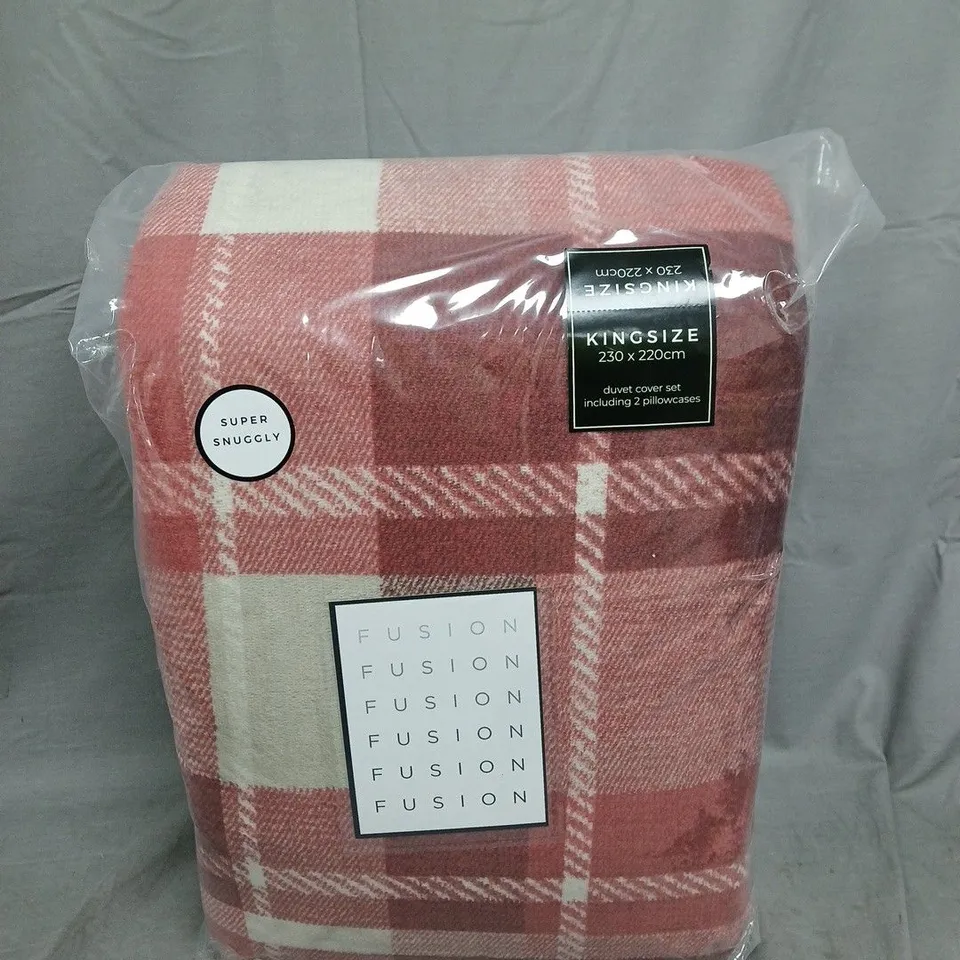 FUSION SUPER SNUGGLY DUVET COVER SET - KING 