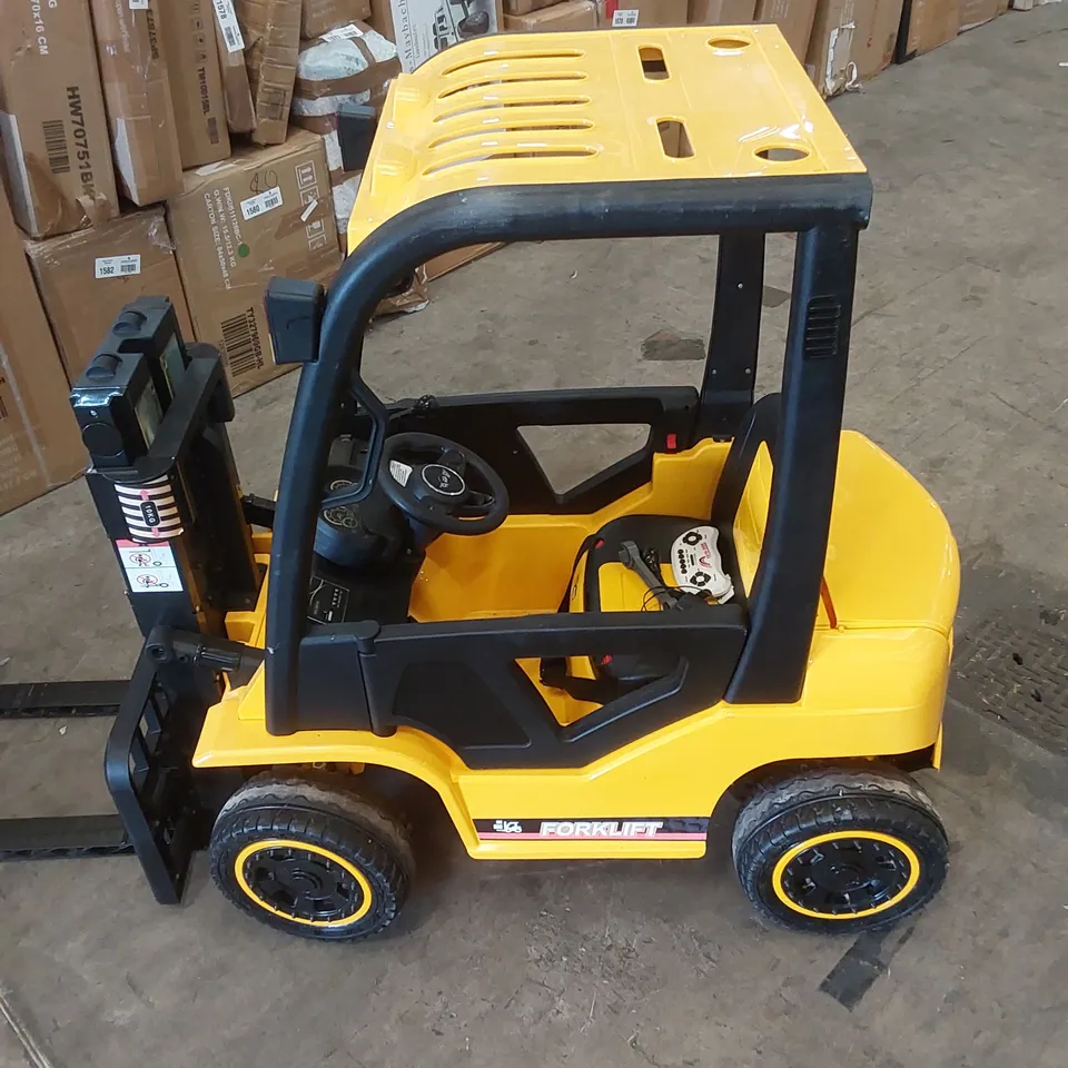 CHILDREN’S 12V ELECTRIC RIDE ON FORKLIFT TRUCK