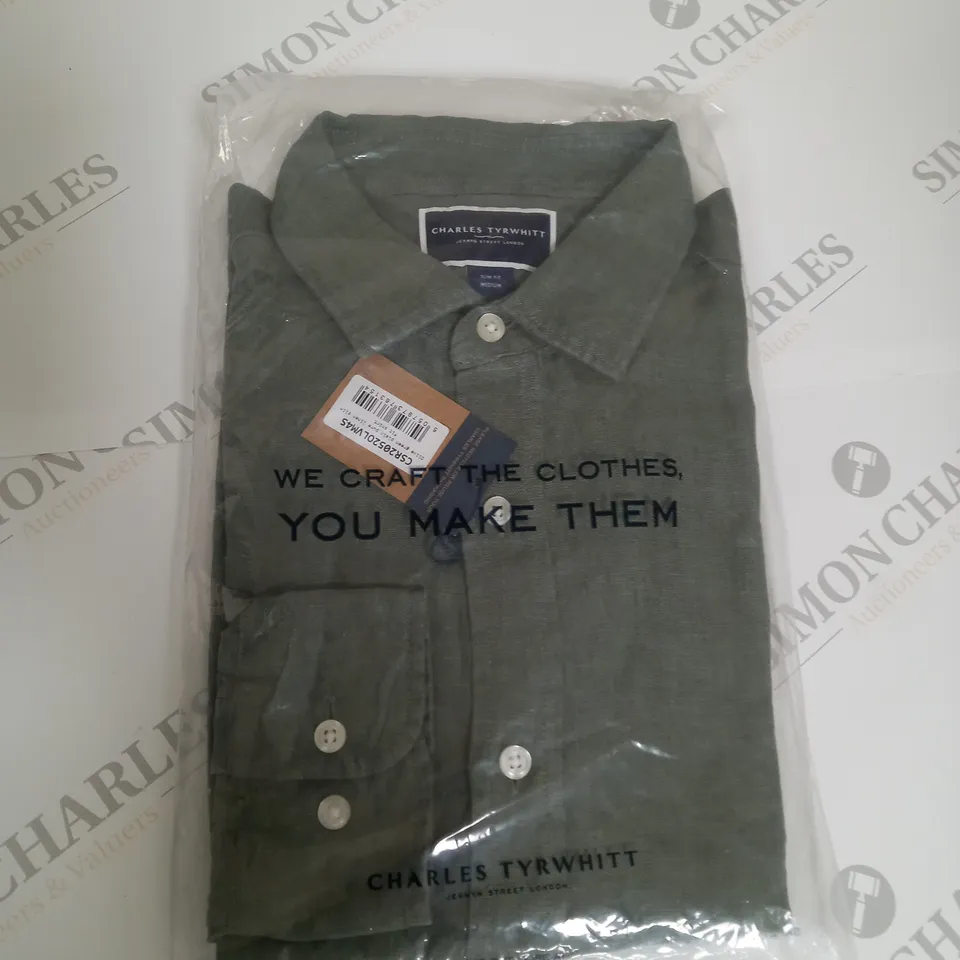 BAGGED CHARLES TYRWHITT SLIM FIT SHIRT SIZE M