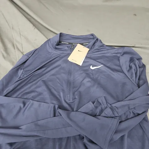 NIKE MEN'S RUNNING ZIP JACKET – SIZE LARGE – NAVY 