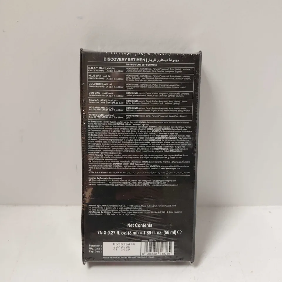SEALED BELLAVITA MENS DISCOVERY SET