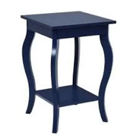 COSTWAY BLUE CURVED LEGS ACCENT END TABLE