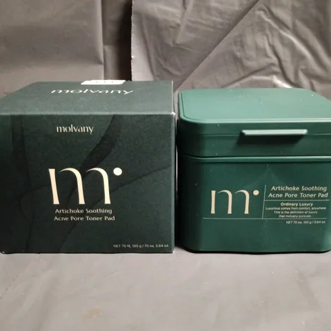 MOLVANY ARTICHOKE SOOTHING ACNE PORE TONER PAD – 70 G (BOXED)