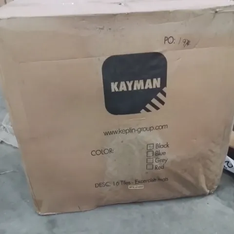 BOX CONTAINING APPROXIMATELY 16 EXERCISE FOAM TILES