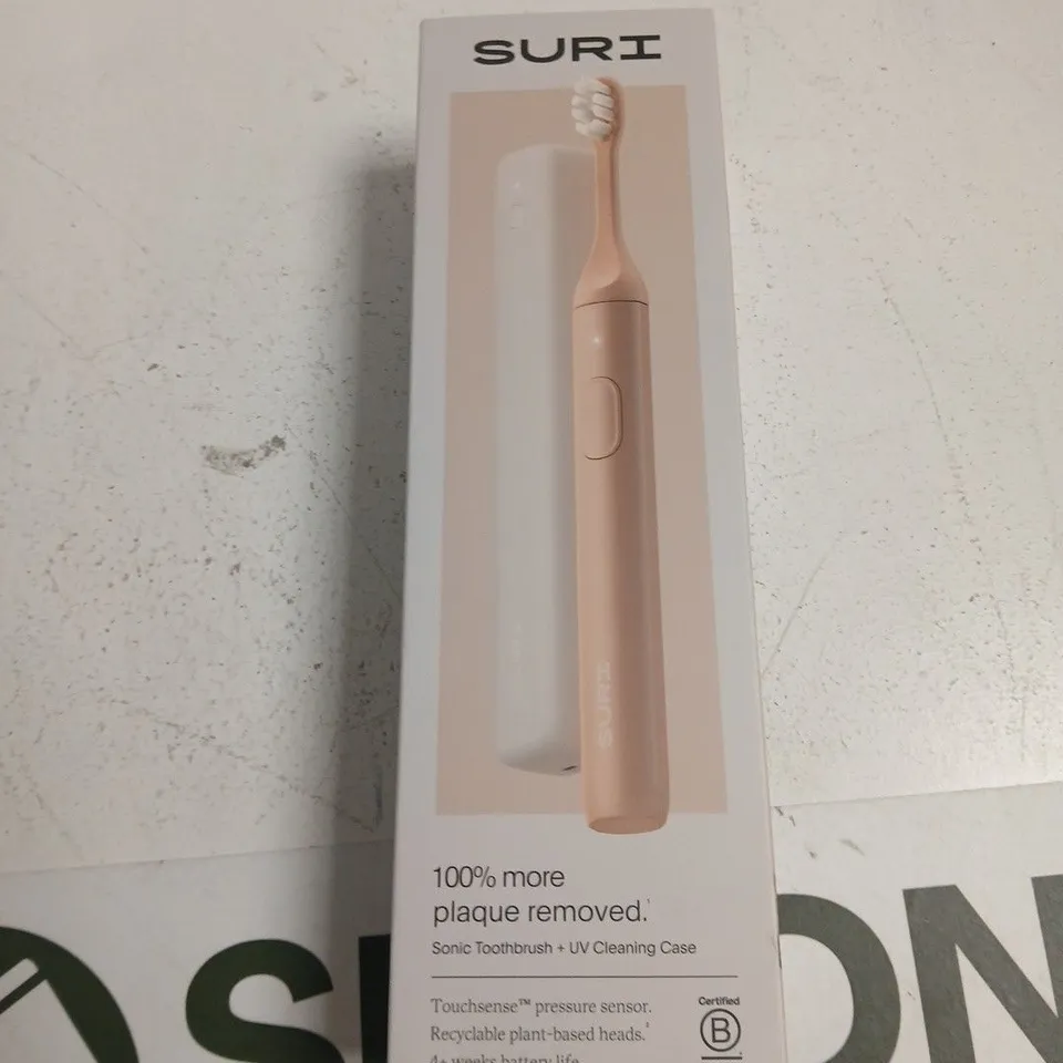 SURI SONIC TOOTHBRUSH – PINK WITH UV CLEANING CASE