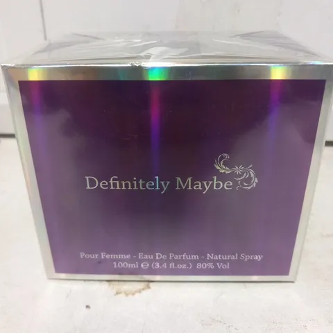 BOXED AND SEALED DEFINITELY MAYBE POUR FEMME EAU DE PARFUM 100ML