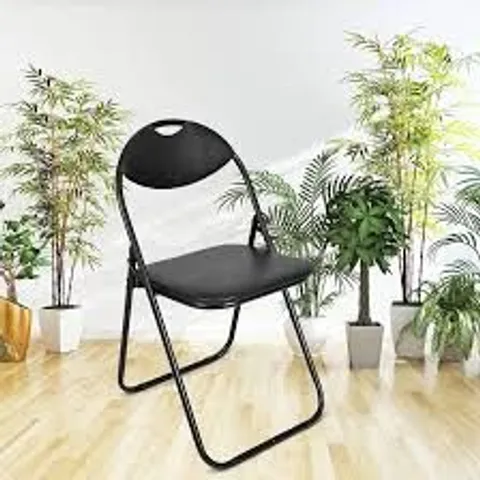 ARIANA HOMEWARE FOLDING CHAIR – BLACK FRAME & PVC SEAT