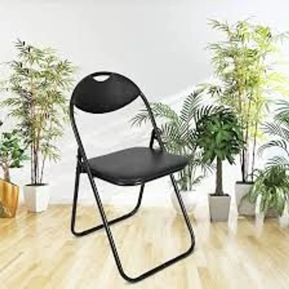 ARIANA HOMEWARE FOLDING CHAIR – BLACK FRAME & PVC SEAT