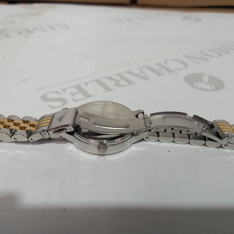 OLIVIA BURTON STAINLESS STEEL WRISTWATCH IN SILVER AND GOLD EFFECT