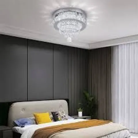 BOXED 1-LIGHT ROUND 30CM FLUSH MOUNT