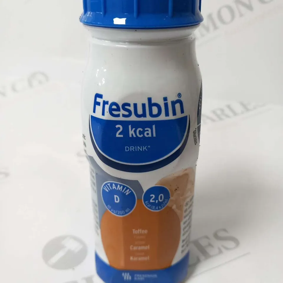 APPROXIMATEL 38 BOTTLES FRESUBIN 2 KCAL TOFFEE FLAVOUR VITAMIN D DRINK 200ML