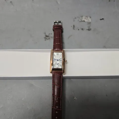 STOCKWELL WATCH – TEXTURED DIAL WITH SUB DIAL MINUTE HAND – LEATHER STRAP 