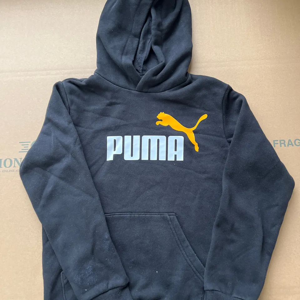 PUMA BLACK SIZE 11-12Y HOODIE