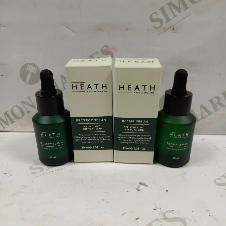 SET OF 2 HEATH SKIN SUPPORT SERUMS TO INCLUDE PROTECT & REPAIR 
