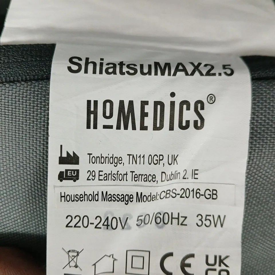 HoMedics ShiatsuMAX2.5 Household Massage Device – CBS-2016-GB