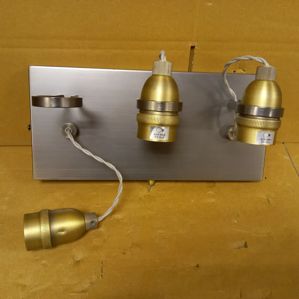 JOHN LEWIS BISTRO 3 LIGHT WALL LIGHT, ANTIQUES BRASS FINISH