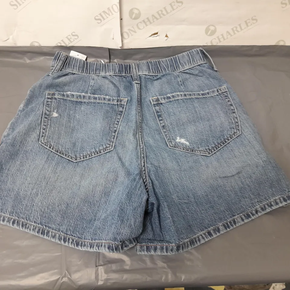 HOLLISTER LADIES ULTRA HIGH RISE DENIM SHORTS SIZE S