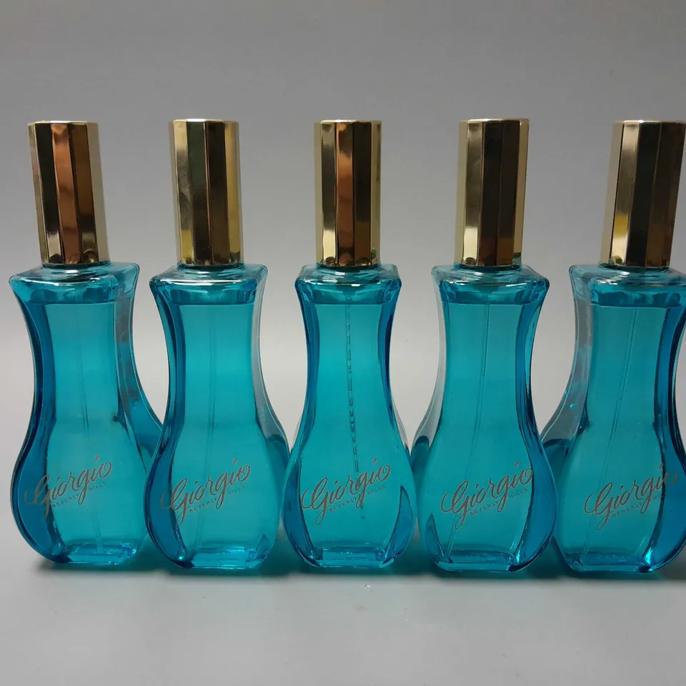 5 UNBOXED GIORGIO BEVERLY HILLS BLUE EAU DE TOILETTE 90ML SPRAY