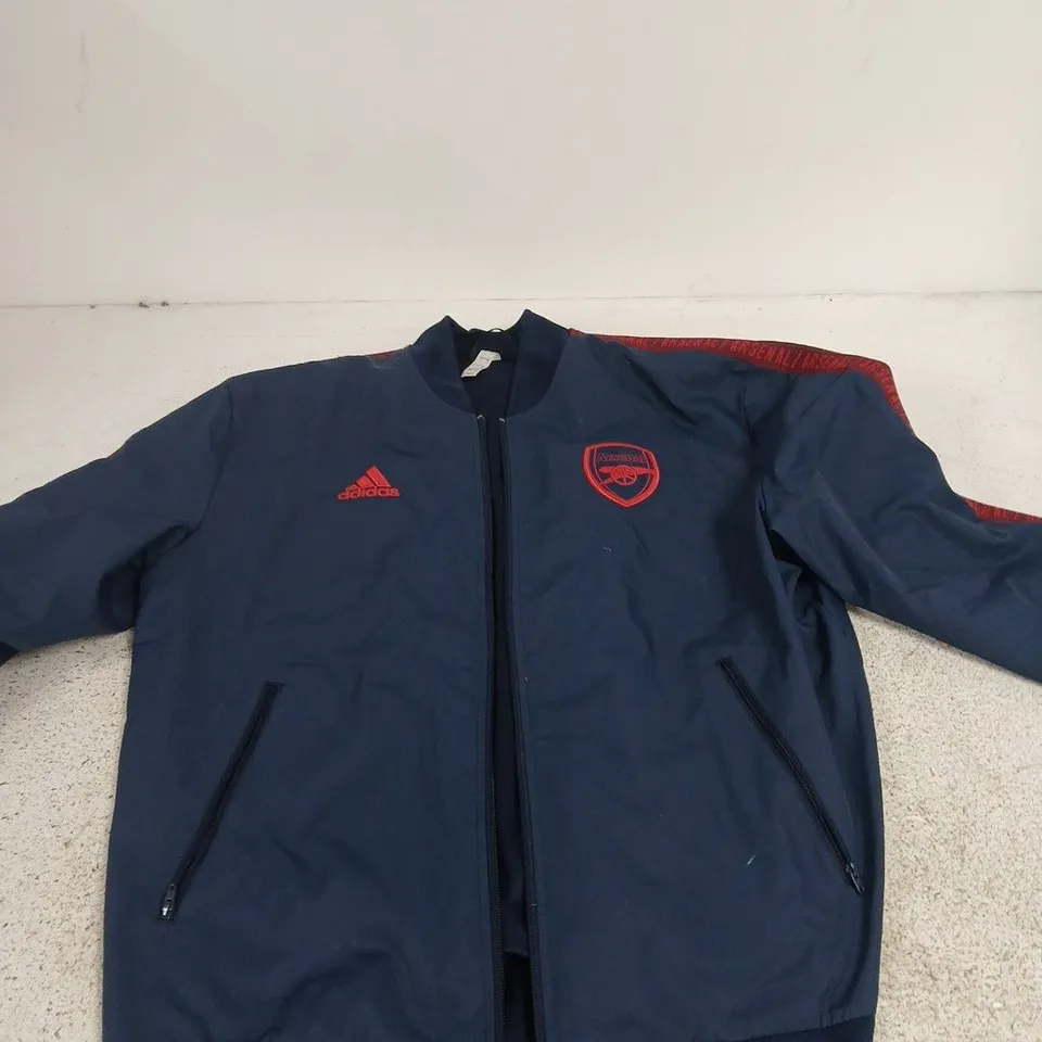 ADIDAS ARSENAL FC JACKET – NAVY, UK SIZE L (US L)