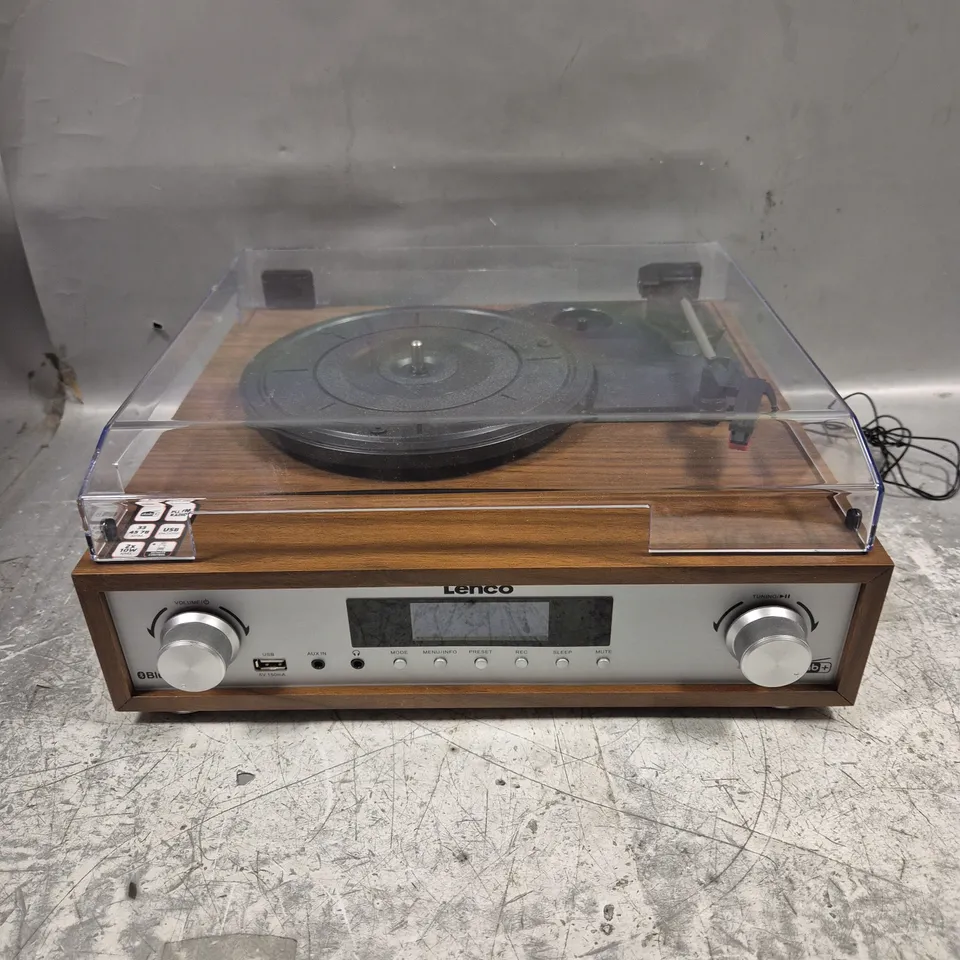 BOXED LENCO MC-160WD STEREO SYSTEM TURNTABLE 