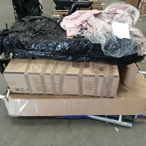 PALLET OF ASSORTED INCOMPLETE TRAMPOLINE PARTS AND PIECES 