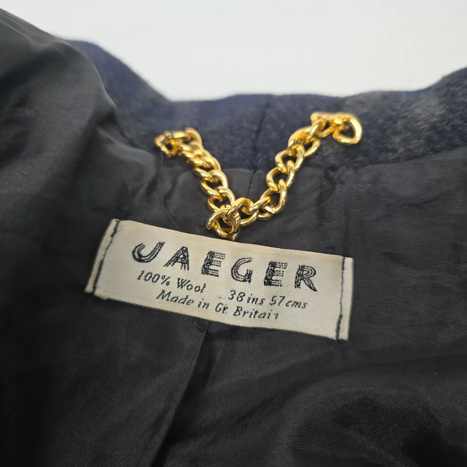 JAGER 100% WOOL CHECK OVERCOAT – DARK PLAID, MADE IN BRITAIN