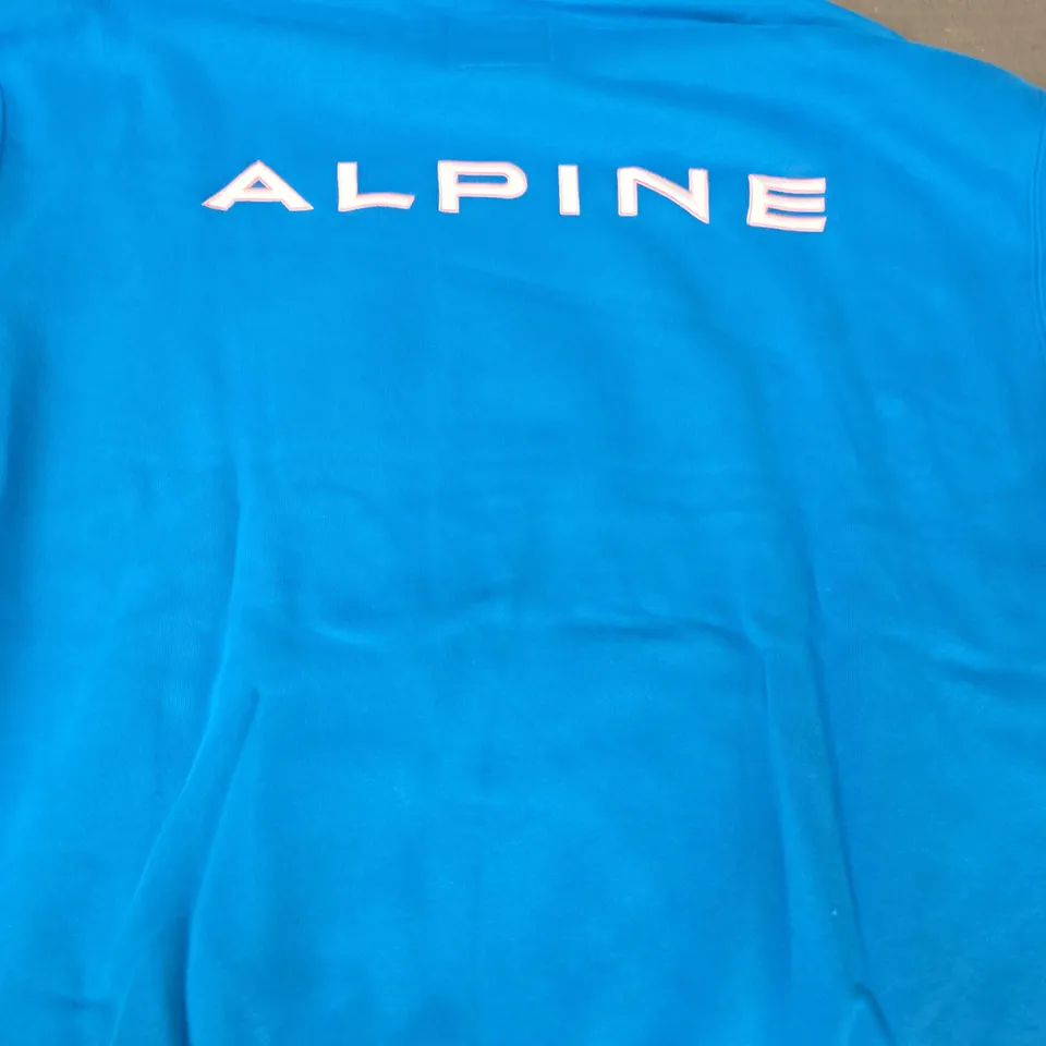 HOLLISTER ALPINE PULL-OVER HOODIE IN BLUE SIZE LARGE