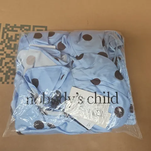 BAGGED NOBODY'S CHILD AVA MIDAXI DRESS IN OCCASION BLUE SIZE UK 10