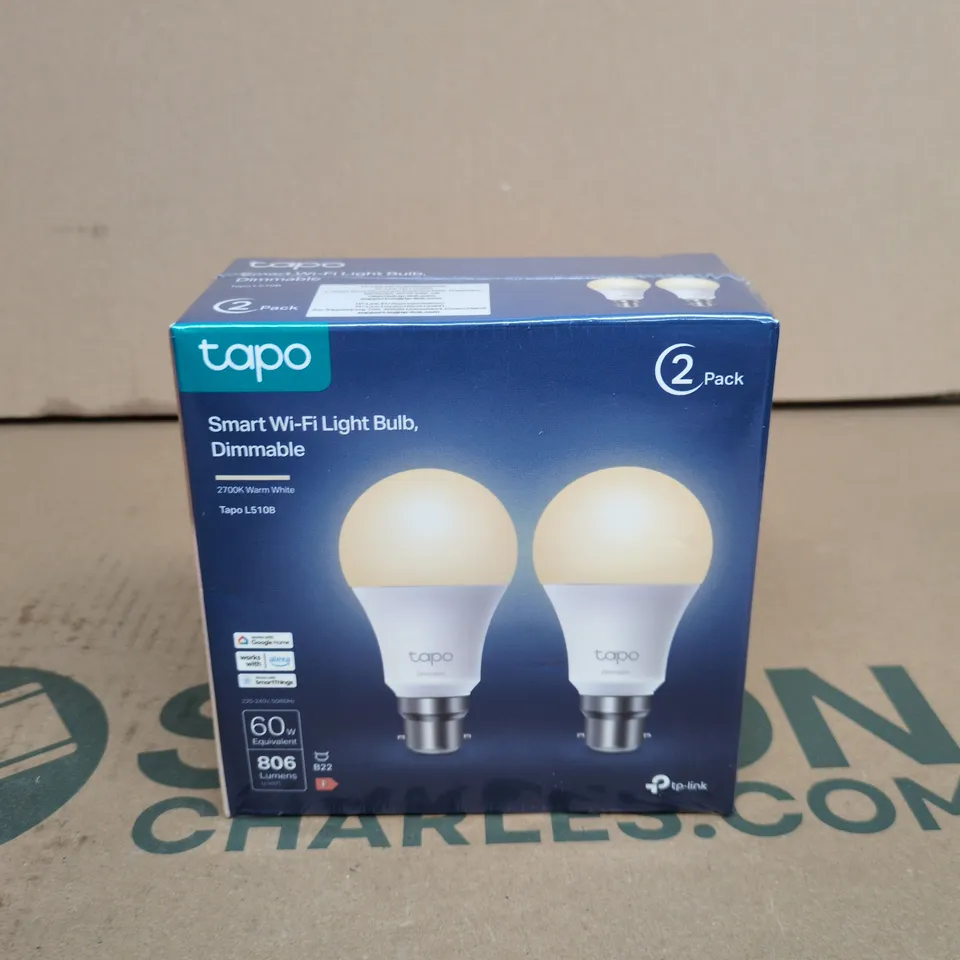 SEALED TAPO SMART WI-FI LIGHT BULB 2 PACK