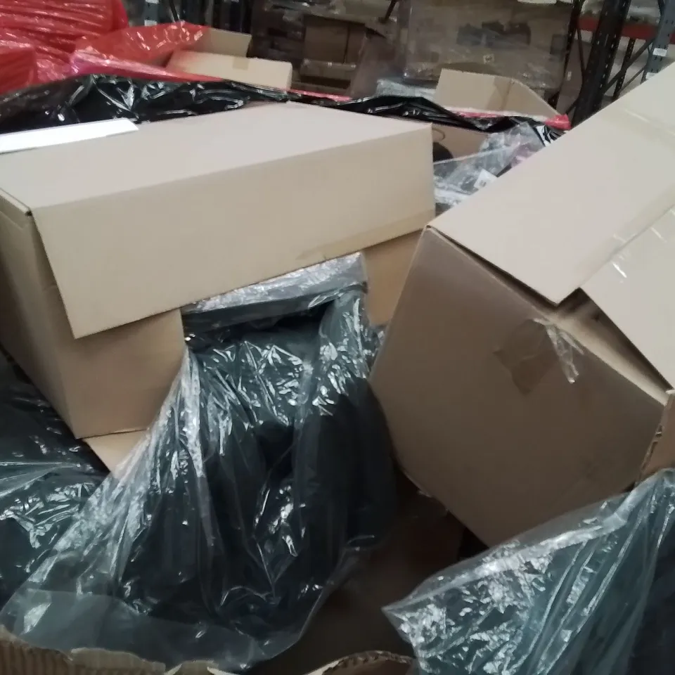 PALLET CONTAINING A LARGE QUANTITY OF SCOOTERS AND LONDON BURTONS MEN WEAR BLAZERS