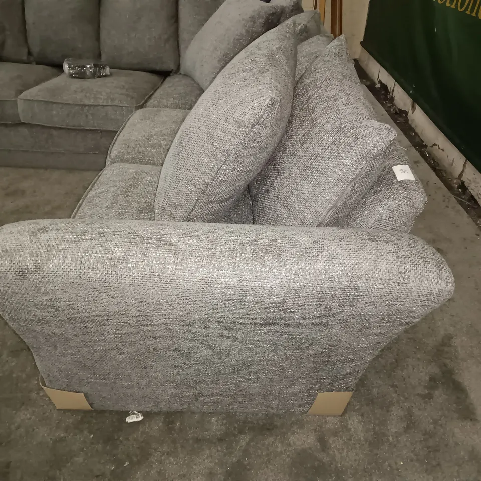 GREY FABRIC CORNER SOFA