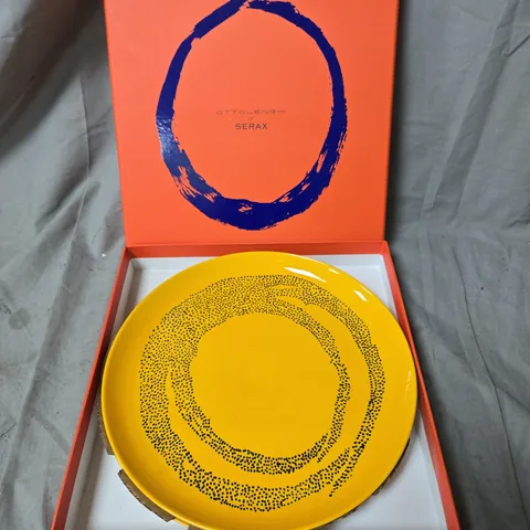 OTTOLENGHI FOR SERAX – SUNNY YELLOW WITH SWIRL-DOTS, SET OF 2, 26 CM