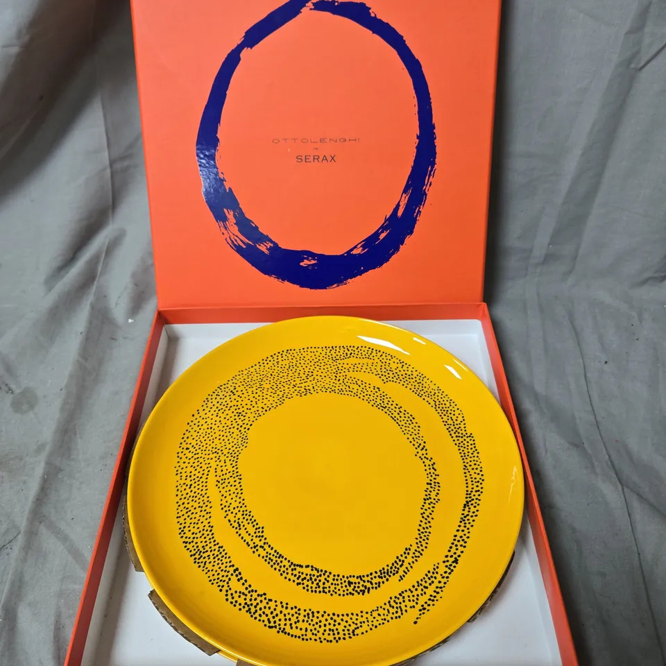 OTTOLENGHI FOR SERAX – SUNNY YELLOW WITH SWIRL-DOTS, SET OF 2, 26 CM