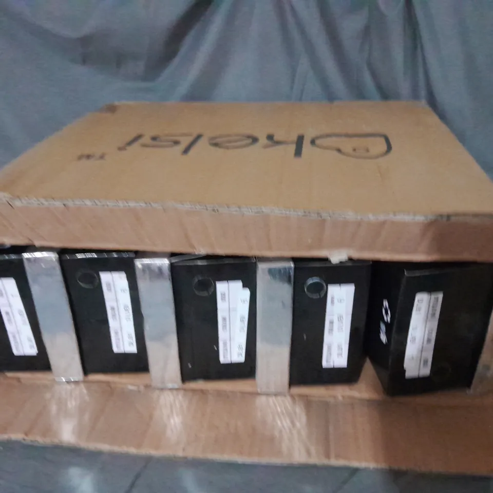 APPROXIMATELY 10  BOXED PAIRS OF KELSI SILVER SLIP ON SILVER LOAFERS IN VARIOUS SIZES INCLUDING SIZE  4/5/6/7 