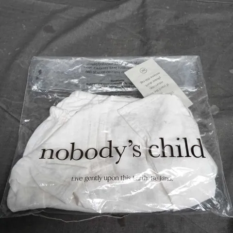 NOBODY'S CHILD SHANNON SHORT – LINEN WHITE, UK 10 (EU 38)