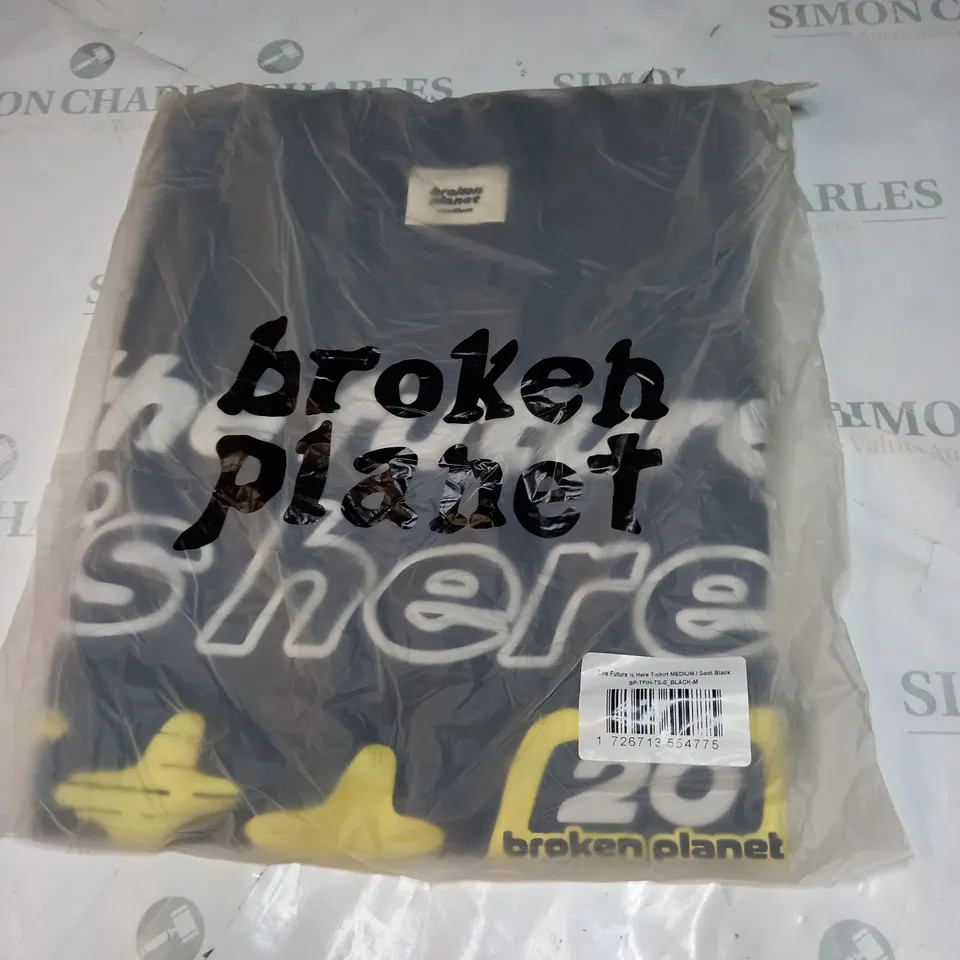 SEALED BROKEN PLANET THE FUTURE HERE T-SHIRT SIZE M 