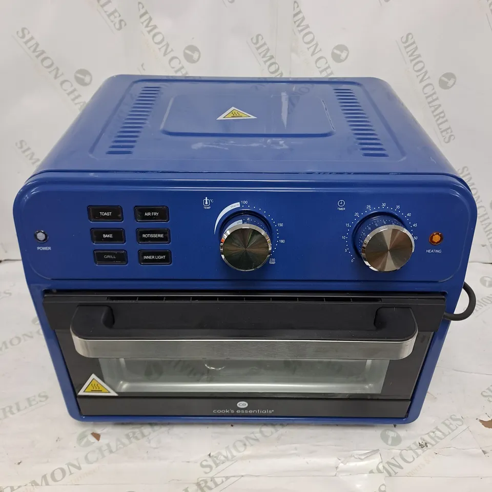 COOK'S ESSENTIAL 21-LITRE AIRFRYER OVEN IN BLUE 