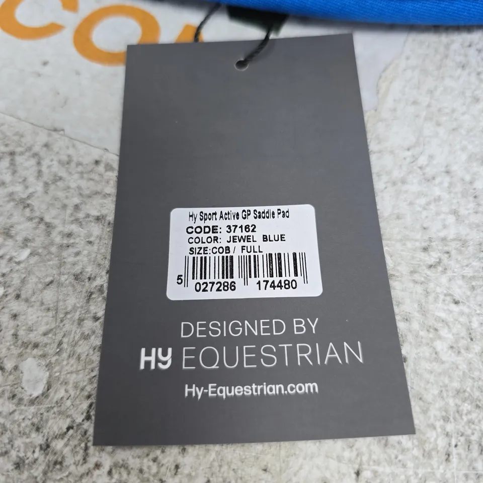 HY SPORT ACTIVE GP SADDLE PAD – JEWEL BLUE, COB/FULL