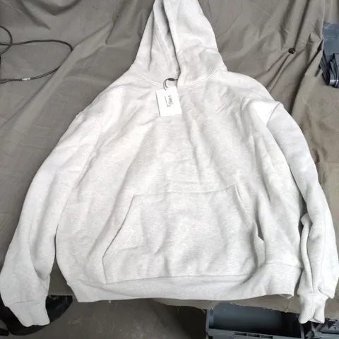 ARNE RELAXED FIT HOODIE – MARL GREY, UK SIZE L