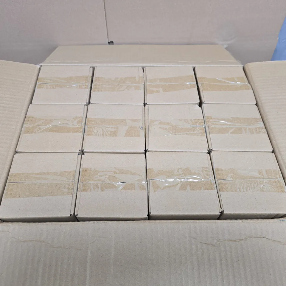 GISELA GRAHAM - LARGE CLEAR GLASS BOTTLE VASE - BOX OF APPROXIMATELY 12PCS 