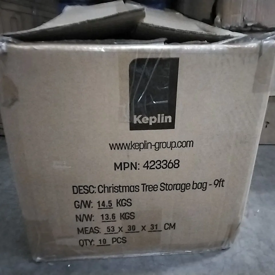 BOXED CHRISTMAS TREE STORAGE BAGS 9FT APPROXIMATELY 10