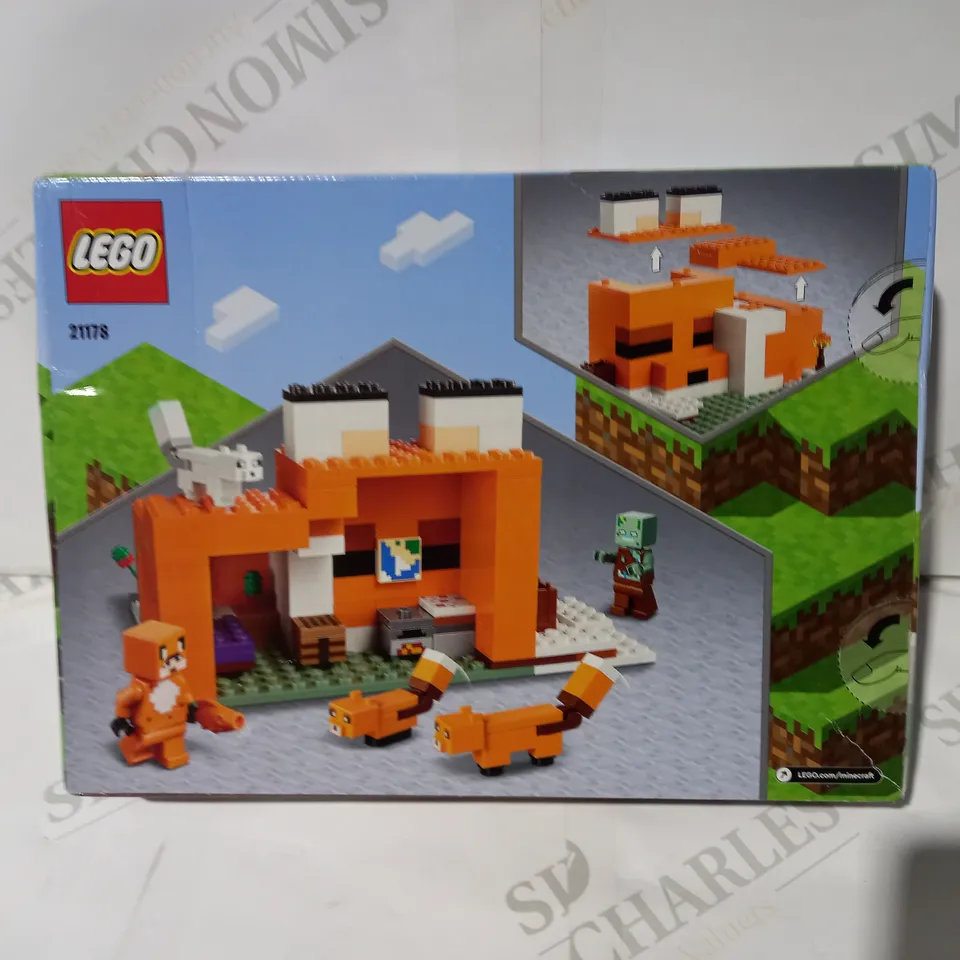 BOXED LEGO MINECRAFT 21178 THE FOX LODGE RRP £17.99