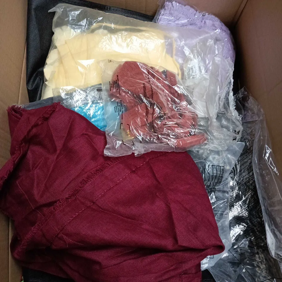 APPROXIMATELY 25 ASSORTED CLOTHING AND FASHION PRODUCTS IN VARIOUS STYLES AND SIZES - COLLECTION ONLY