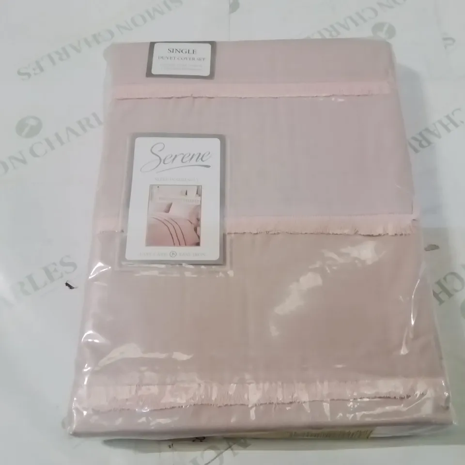 BAGGED SERENE SLEEP IN SERENITY SINGLE DUVET COVER SET IN PINK
